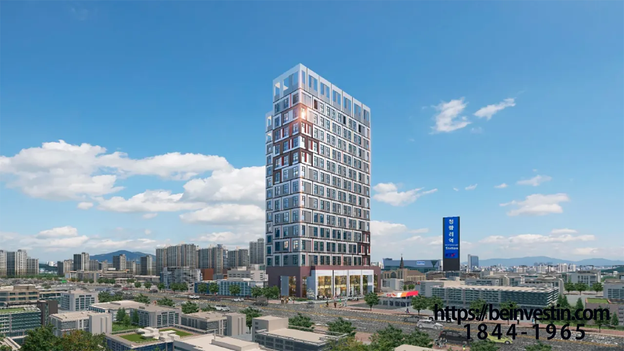 범양레우스 씨엘로네 전경 - 현대적인 고층 주거 건물